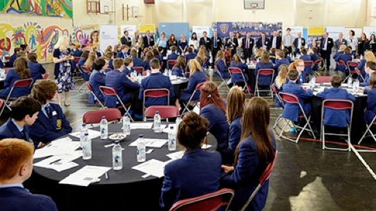 Inspiring women with Aston Martin, 100 Girls in a career speed networking event.