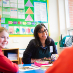 volunteer in classroom