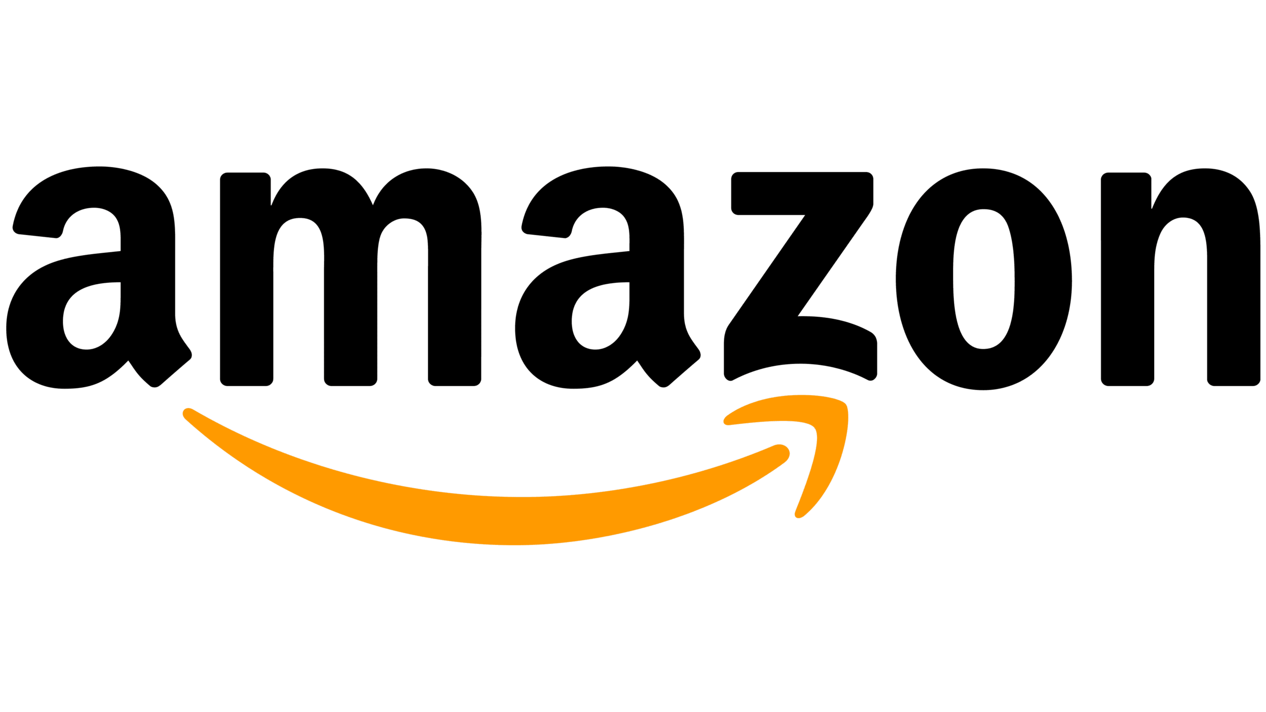 Amazon core logo - with amazon in black and the orange arrow underneath going from a to z